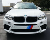 7x7" Iconic Performance Tri-Color Vinyl Decal Sticker Compatible With BMW Side Skirt Bumper Hood