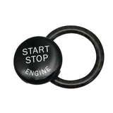 Engine Start Stop Button Cap for BMW E60 E70 E71 E84 E90 E92 Blue Red Black Carbon Fiber Ring