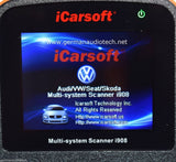 iCARSOFT i908 for AUDI VOLKSWAGEN OBD2 DIAGNOSTIC SCANNER TOOL RESET ERASE FAULT CODE