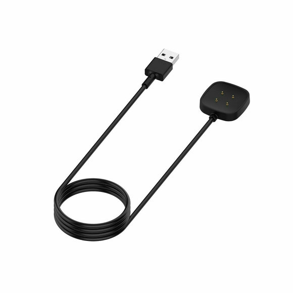 USB Charging Dock Station 3ft Cable Cord Charger for Fitbit Versa 3 / Sense