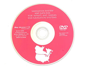 Nissan / Infiniti 2015 Navigation Map Update DVD 7.10 Version U4710-0075-504