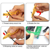 Electronics Soldering Iron Tool Kit 110V 60W Adjustable Temperature Welding +Case