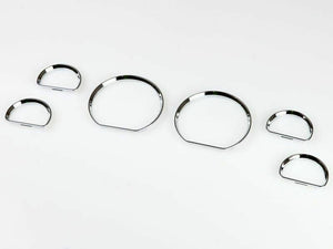 Chrome Dashboard Dial Gauge Ring Set for Ford Mustang 1994-2004