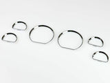 Chrome Dashboard Dial Gauge Ring Set for Ford Mustang 1994-2004