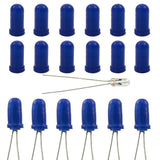 5x Blue Caps Covers for 3mm Grain Wheat Incandescent Lamps Bulbs LEDs