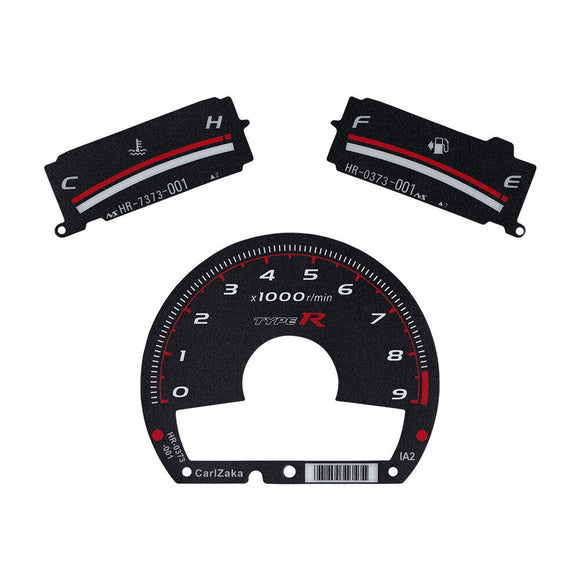 Type-R Style Gauge Face for 2006-11 Honda Civic FA5 FG2 FA1 FD1 9000rpm Black