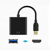 HD 1080P USB 3.0 to HDMI Video Cable Adapter For PC Laptop HDTV LCD TV Converter