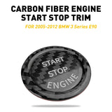 Engine Start Stop Button Cap for BMW E60 E70 E71 E84 E90 E92 Blue Red Black Carbon Fiber Ring