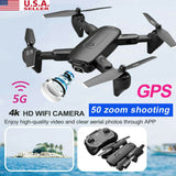 5G 4K GPS Drone x Pro with HD Dual Camera Drones WiFi FPV Foldable RC Quadcopter