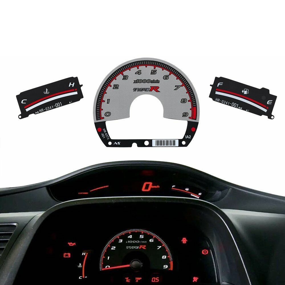 Type-R Gauge Faces kit for Honda Civic Fk Fg 06-11 Si Mugen Spoon ...