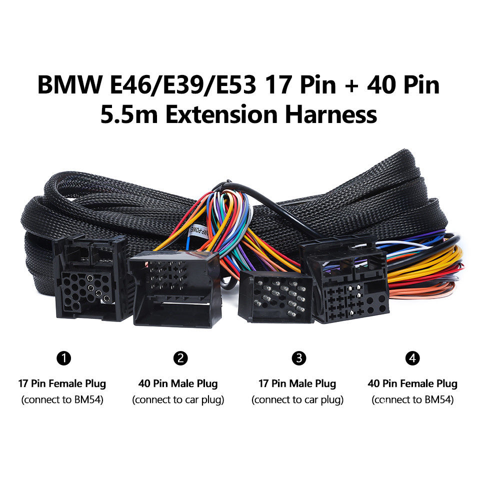 5.5-Meter Radio Extension Harness for BMW E39 E46 E53 Eonon A0582