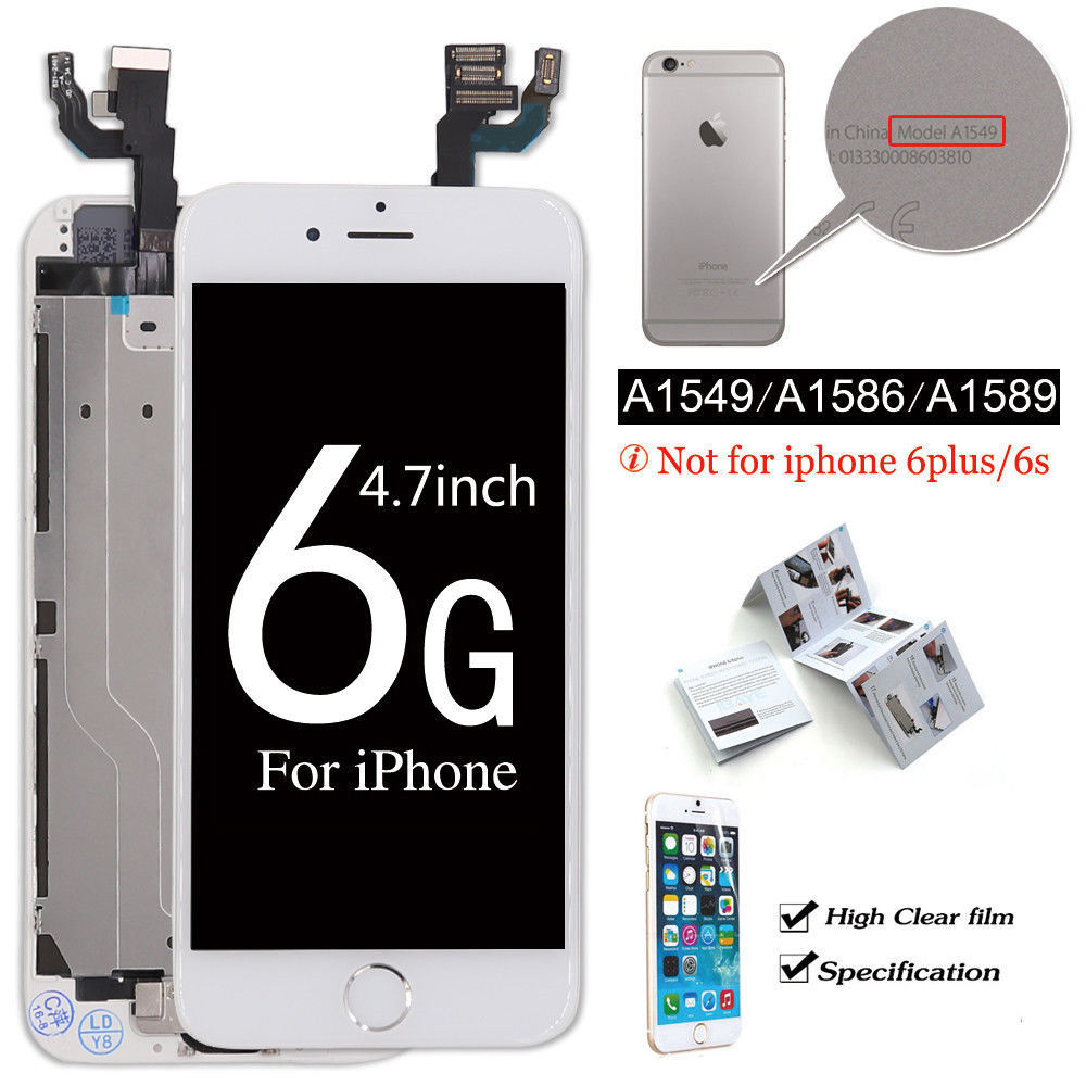 OEM iPhone 5 6 6s Plus 7 8 Lcd Digitizer Complete Screen Replacement Camera Home Button