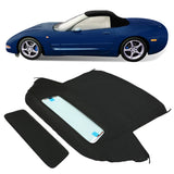 Convertible Soft Top Black w/ Heated Glass Window for 1998-2004 Corvette C5