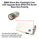BMW Glove Box Flashlight Cree LED Upgrade Bulb XPG2 E10 Non-Polarity Screw Base