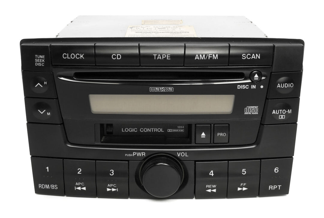 AM FM Radio Receiver for Mazda 2000-01 MPV Cassette CD Player LC77669T0B Face 1284