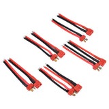 5 Pairs T Plug Connector Female and Male Deans with 14AWG Silicon Wire for RC