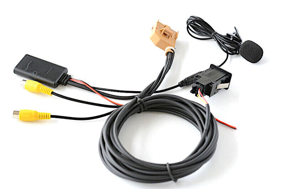 Retrofit Bluetooth Vedio Mirror Mic AUX Cable for Audi A6 A8 Q7 4L mmi 2G 2006-08