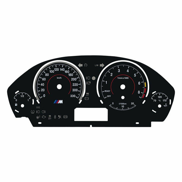 Original Gauge Face Overlay for BMW F30 F31 F34 F32 F33 F36 3M Instrument 330KM/H