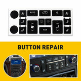 Worn Button Repair Decals for 2007-14 Cadillac Escalade EXT ESV Climate Control & Radio