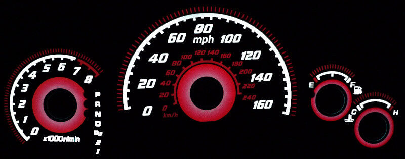 Type-R Style Gauges Face Overlay for 2003-2007 Honda Accord Automatic ...