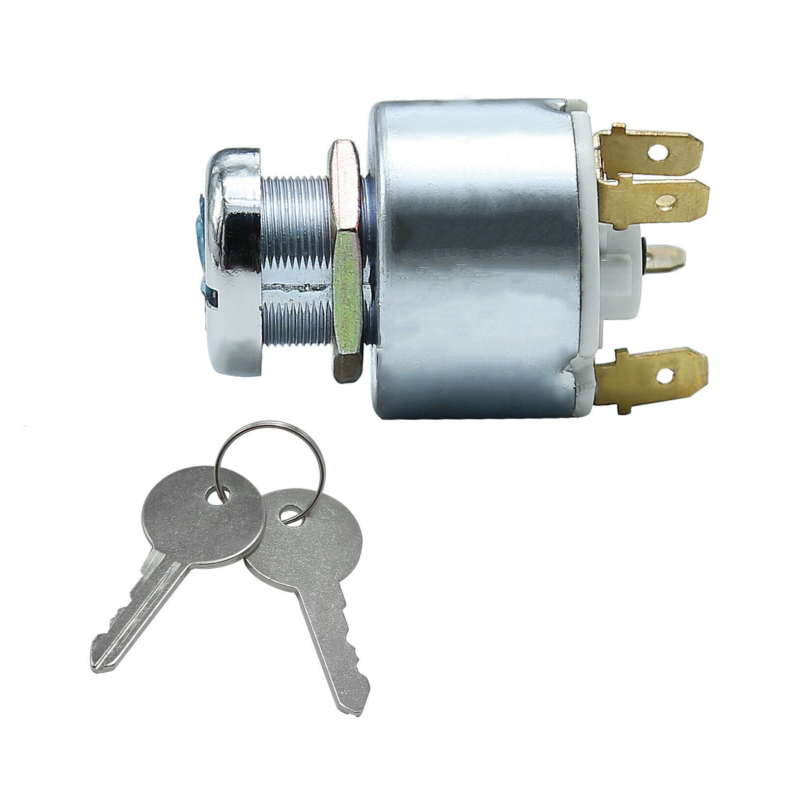 Universal Ignition Key Starter Switch W/ 2 Keys For Car Tractor Traile ...