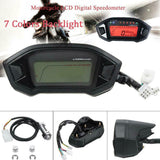 Universal LCD Digital Backlight Motorcycle Odometer Speedometer Tachometer Gauge