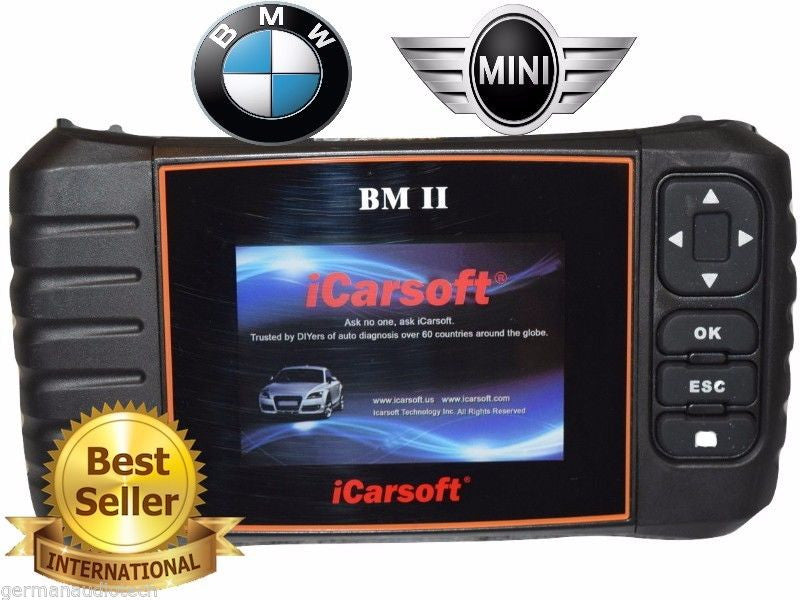  iCarsoft Obd2 Scanner, Code Reader Car Diagnostic Tool BMM V2.0  for BMW/Mini, with Oil Service Reset, EPB, BMS, DPF, SAS, ETC, OBD II,  Updated Version of i910-II : Automotive