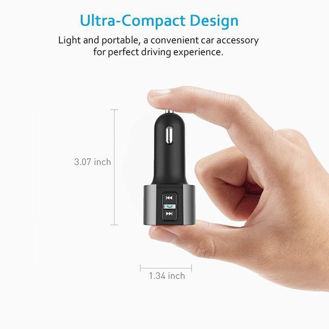 Bluetooth FM Transmitter MP3 Player Radio Car Cigar Plug Adapter Kit USB Charger