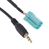 3.5mm Jack Aux Input Adapter Audio Cable Connector For Renault Clio Megane 2005-2012