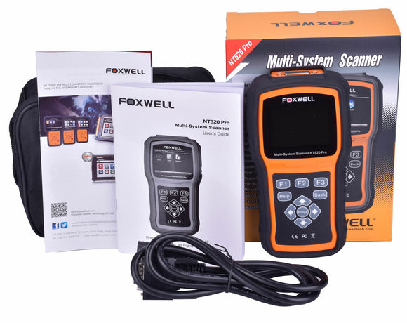 Foxwell NT520 Pro Dodge Jeep Chrysler Diagnostic Scanner Tool Code Reader NT510