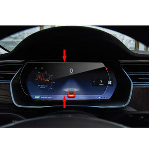 Dash Instrument Panel Tempered Glass Screen Protector for Tesla Model S / X