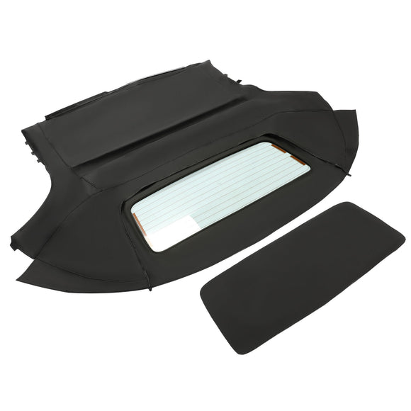 Convertible Soft Top W/ Heated Glass Window for Toyota MR2 Spyder 2000-2007 Black