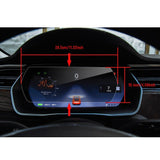 Dash Instrument Panel Tempered Glass Screen Protector for Tesla Model S / X