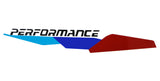 Iconic Tri-Color Stripe w/Black Performance Letter Vinyl Sticker Compatible With BMW