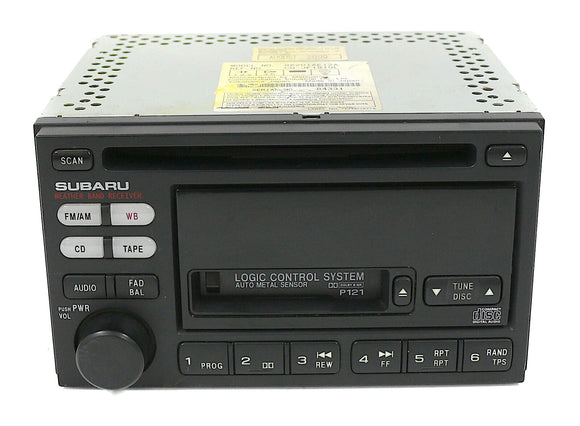 Radio CD Cassette for 2000-2002 OEM Subaru Legacy AM FM 86201AE12A Face Code P121