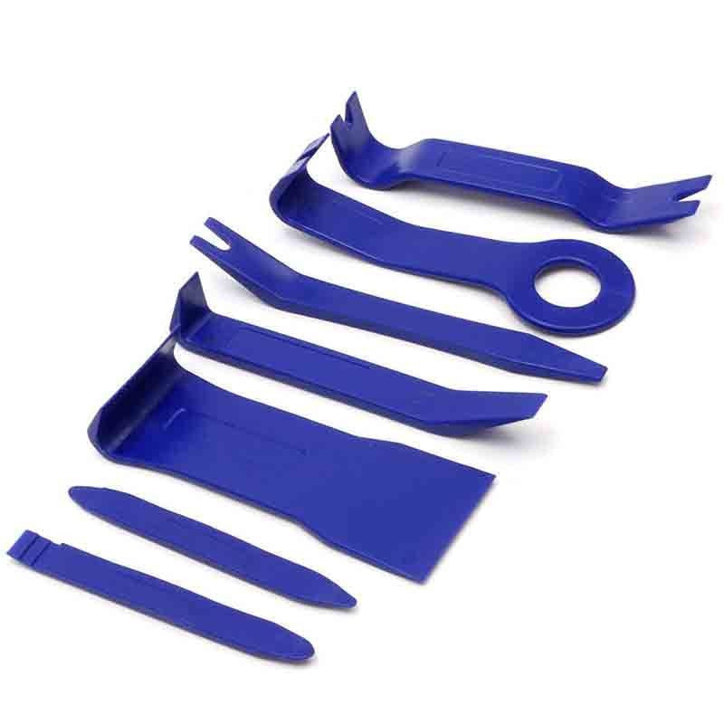7pcs Plastic Car Truck Radio Door Clip Panel Trim Dash Removal Installer Pry Tool Set