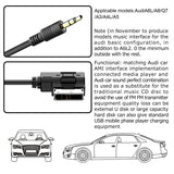 AUDI MMI 3.5mm AUX MP3 Interface Adapter Audio Cable for A4 / A6L / A8 / Q5 / Q7