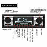 Modern Vintage 4-Channel Bluetooth USB/FM/WMA/WAV Radio Audio Stereo MP3 for Audi Porsche VW BMW