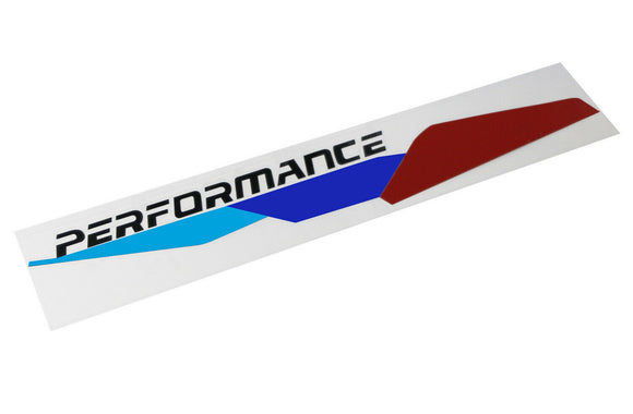 Iconic Tri-Color Stripe w/Black Performance Letter Vinyl Sticker Compatible With BMW
