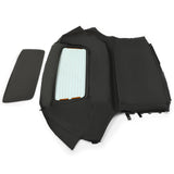 Convertible Soft Top W/ Heated Glass Window for Toyota MR2 Spyder 2000-2007 Black