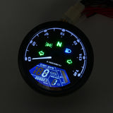 LCD Digital Motorcycle Speedometer Tachometer Cafe Racer moto Odometer 12000RPM