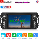 Android Navigation Stereo Radio Upgrade for Dodge Chrysler Jeep DVD Player AM FM Bluetooth GPS Navigation