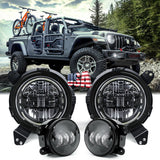 New 9" Inch Round Led Sealed Beam Headlights Halo for Jeep Wrangler Gladiator 2018-2021