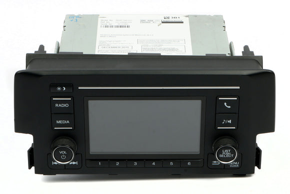 2016 Honda Civic OEM AM FM Radio Stereo Receiver w Satellite 39100-TBA-A11