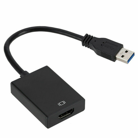 HD 1080P USB 3.0 to HDMI Video Cable Adapter For PC Laptop HDTV LCD TV Converter