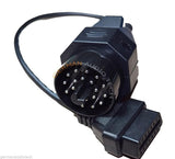 BMW OBD2 ROUND DIAGNOSTIC SCANNER 20-PIN ADAPTER CABLE E36 E34 E38 E39 E53 X5 Z3
