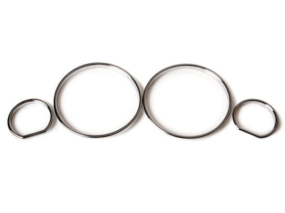 Chrome Gauge Rings for BMW E32 E34 Instrument Speedometer Cluster