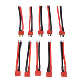 5 Pairs T Plug Connector Female and Male Deans with 14AWG Silicon Wire for RC
