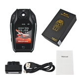 Black Modified Smart Remote Entrance Key LCD Screen for Original Car with Engine Start Button