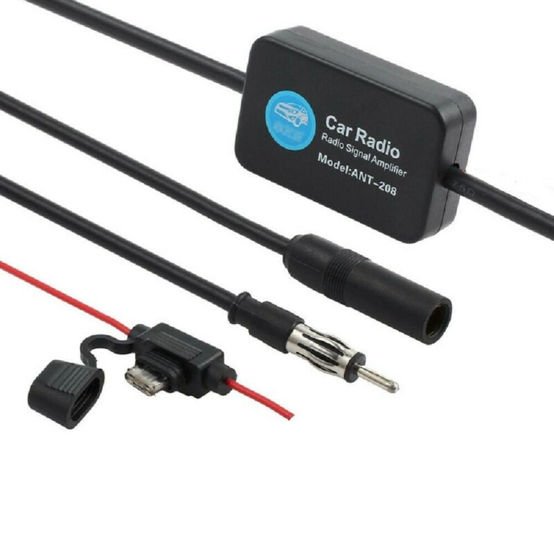 FM & AM Radio Signal Antenna Aerial Signal Amp Amplifier Booster for C ...